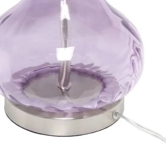 Lalia Home Classix Ceramic Droplet Table Lamp Purple {8}