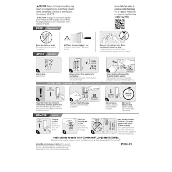 3M Command&trade; 10lb. X-Large Hook {9}