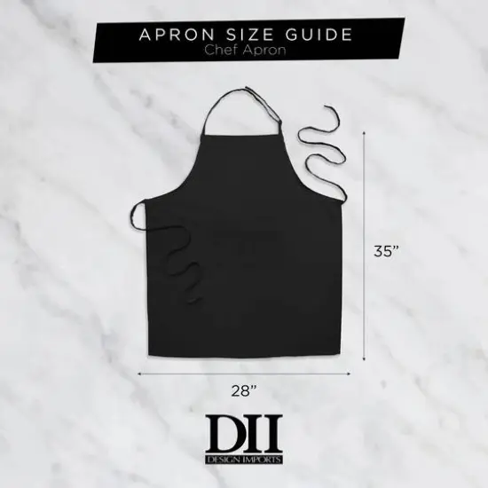 DII&reg; Cat Print Chef Apron Black/White {6}