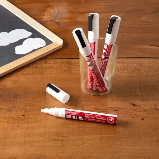 White Chisel Tip Chalk Marker Set by Craft Smart&reg; {3}