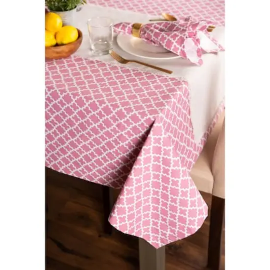 Rose Lattice Tablecloth 60" x 104" {4}