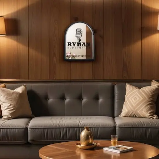 American Art Decor Grand Ole Opry Ryman Auditorium Printed Mirror with Arched Frame - 11" x 14" {3}