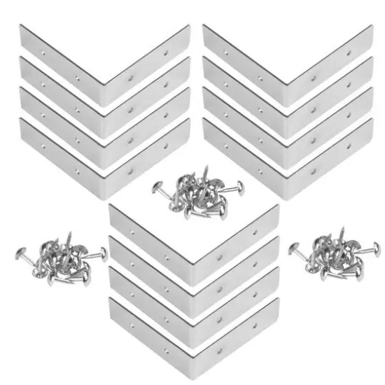 Dritz&reg; Home Nickel Small Campaign Textured Right Angles, 4ct. {10}