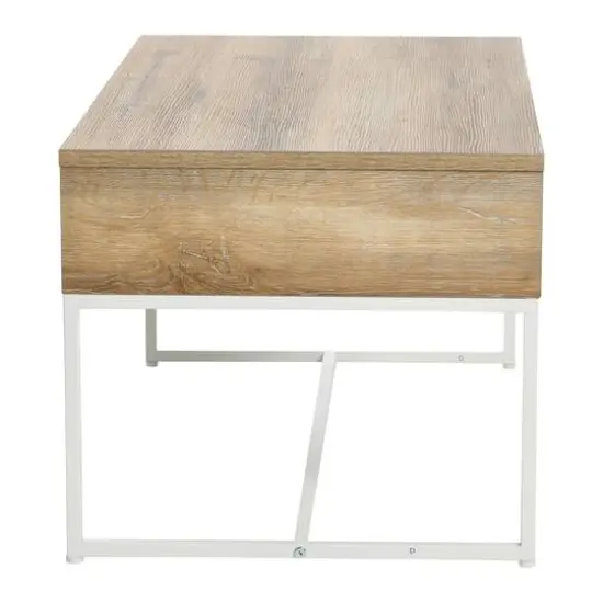 Household Essentials 59" Wrap Coffee Table Coastal Oak {7}