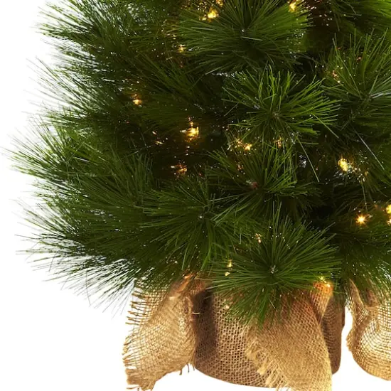 3ft. Pre-Lit Artificial Christmas Tree, Clear Lights {4}