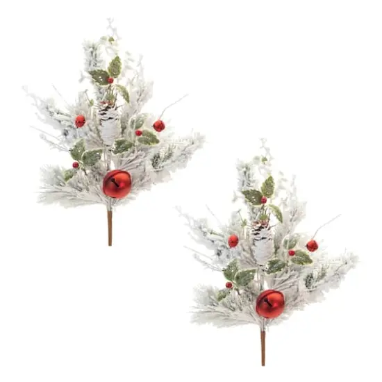 2ft. Flocked Ornament Pine Spray, 2ct. {1}