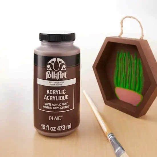 FolkArt&reg; 16oz. Matte Acrylic Paint 6370 Coffee Bean {3}