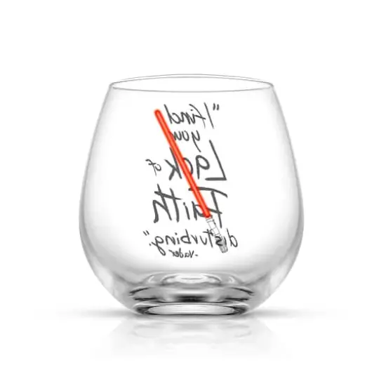 JoyJolt® Star Wars™ 15.oz. New Hope Darth Vader Red Lightsaber Stemless Drinking Glass, 2ct. {6}