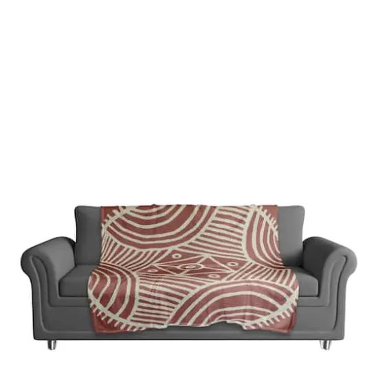 Pink Tribal 50" x 60" Coral Fleece Blanket {4}