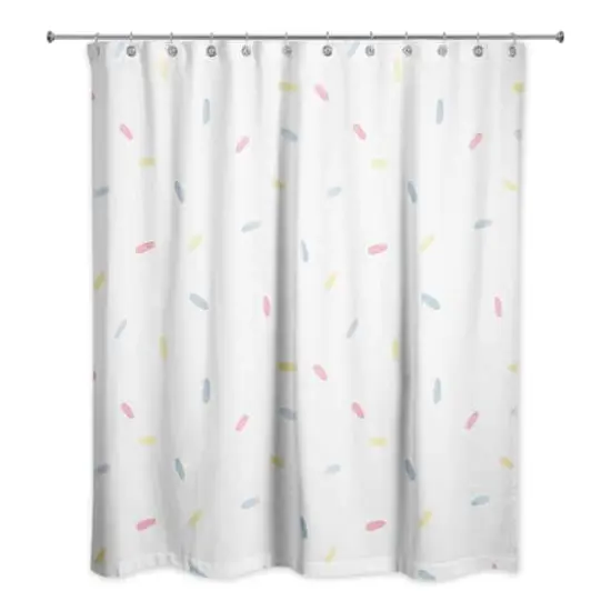 Sprinkle Pattern 71" x 74" Shower Curtain {1}