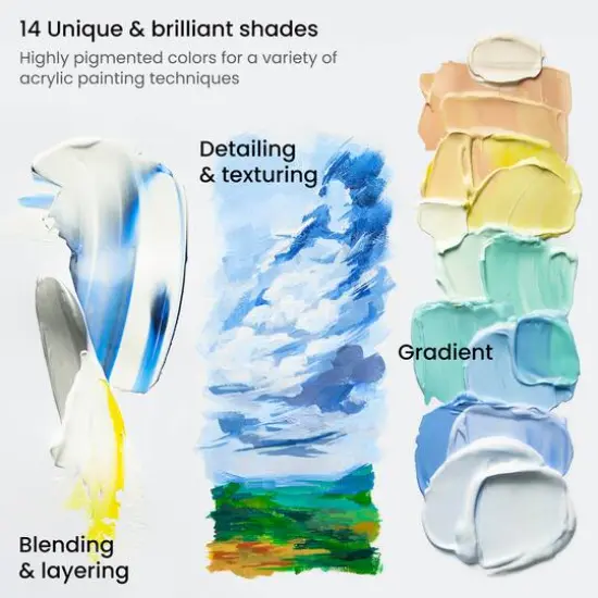 Arteza&reg; 14 Color Acrylic Paint Set {6}