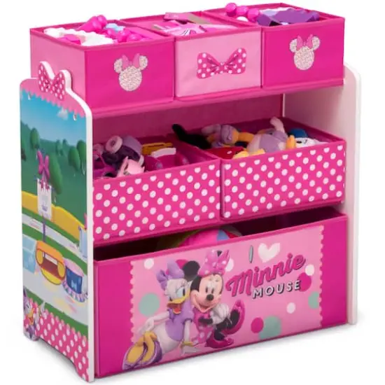 Disney&reg; Minnie Mouse 6 Bin Design & Store Toy Organizer {1}