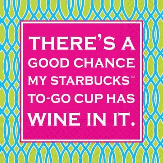 JAM Paper Theres A Good Chance Cocktail Napkins, 40ct. {1}