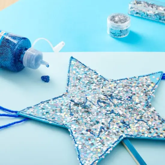 3.96oz. Glitter Glue by Creatology&trade; Royal Blue {3}