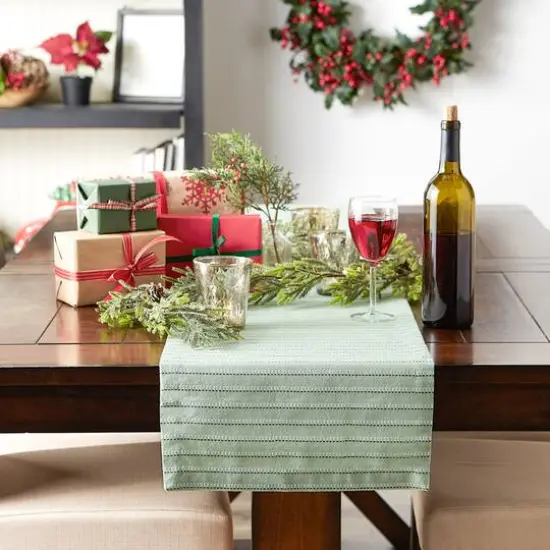 Sprig Dobby Stripe Table Runner 14" x 72" {4}