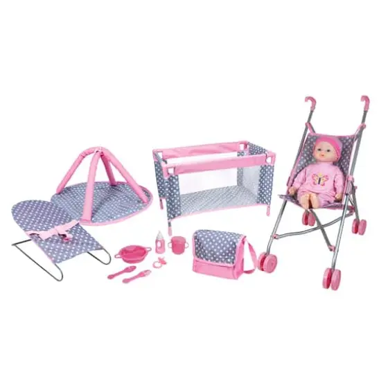 Lissi Dolls 5-Piece Play Set with Baby Doll and Accessories {1}
