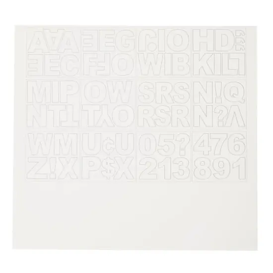 Large White Block Alphabet Stickers by Recollections&trade; {1}