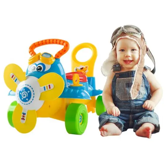Toy Time Electronic Ride-On Toddler Airplane {9}