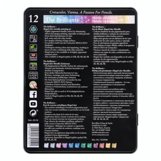 Cretacolor&reg; The Brilliant Metallic Colored Pencil Set {3}