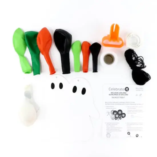 Orange, Black & Green Halloween Balloon Garland by Celebrate It™ {3}