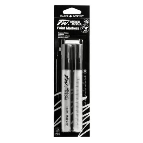 Daler-Rowney&reg; 201 Medium 2 FW Empty Paint Marker Set {1}