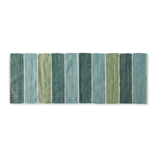 DII&reg; Color Block Cotton Chindi Rug, 2ft. x 3" x 6ft. Jadeite {1}