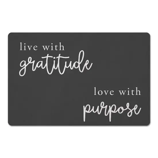Live WIth Gratitude Love With Purpose 18" x 27" Floor Mat {1}