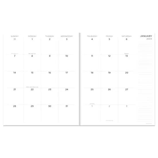 2024 Chalkboard Large Monthly Planner {3}