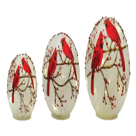 Cardinal LED Glass Globe Set, 4.5", 6" & 7" {1}