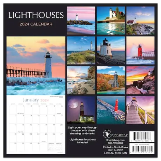 TF Publishing 2024 Lighthouses Mini Calendar {3}