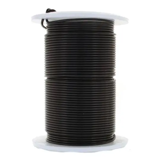 The Beadsmith&reg; Wire&trade; Elements 18 Gauge Tarnish-Resistant Wire Black {6}
