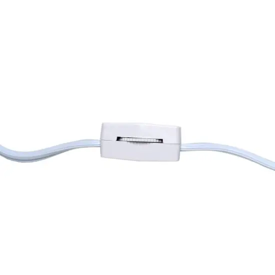 Simple Designs&trade; 17" Round Concrete Table Lamp White {9}