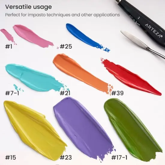 Arteza&reg; 8 Piece Palette Knives Set {6}