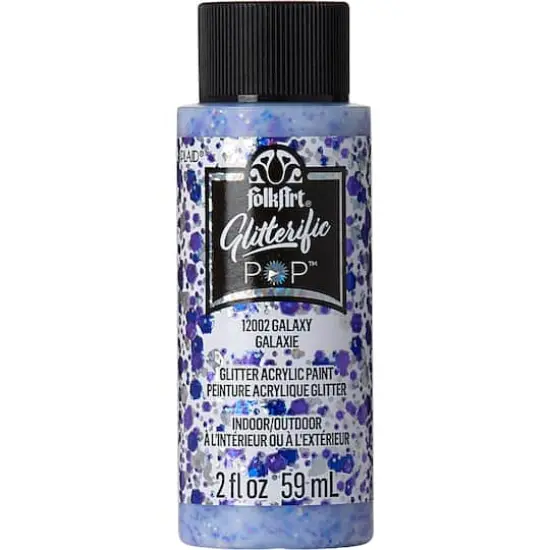 FolkArt&reg; Glitterific Pop&trade; Acrylic Paint, 2oz. Galaxy {1}