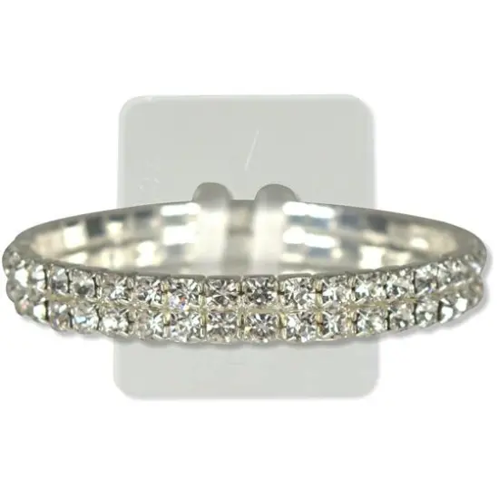 Jam Paper Sophisticated Lady Floral Bracelet Clear {1}