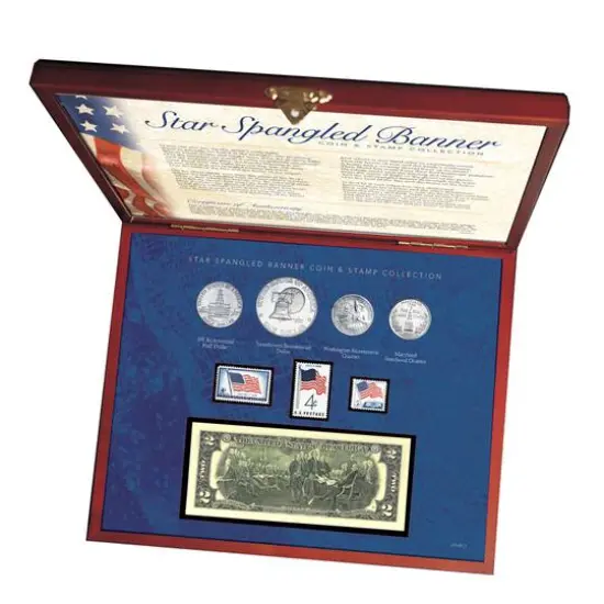 American Coin Treasures Star Spangled Coin & Stamp Box Set {1}