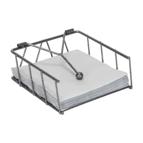 Laura Ashley Gray Speckled Napkin Holder {1}