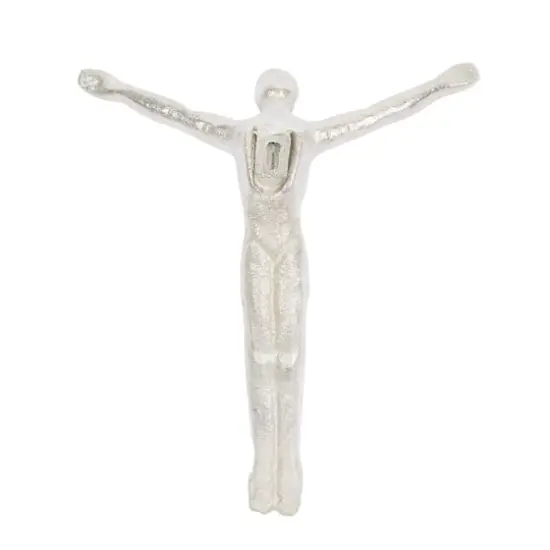 10" Aluminum Modern Figurine Wall D&eacute;cor Set Silver {6}