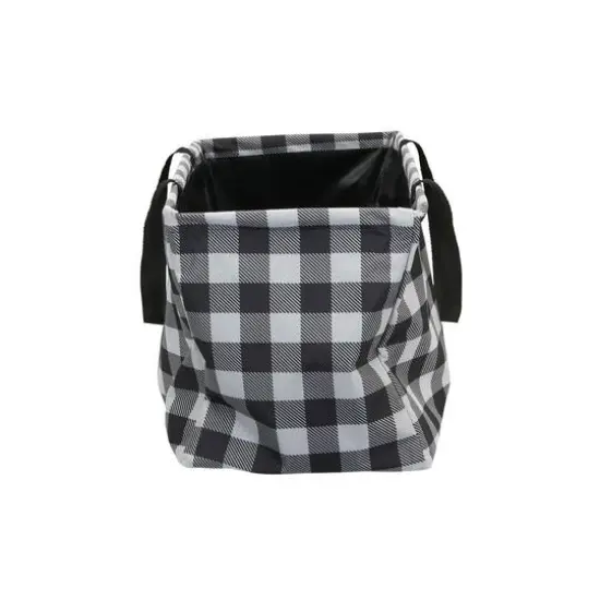 Household Essentials Krush&reg; Black & White Canvas Utility Tote {8}