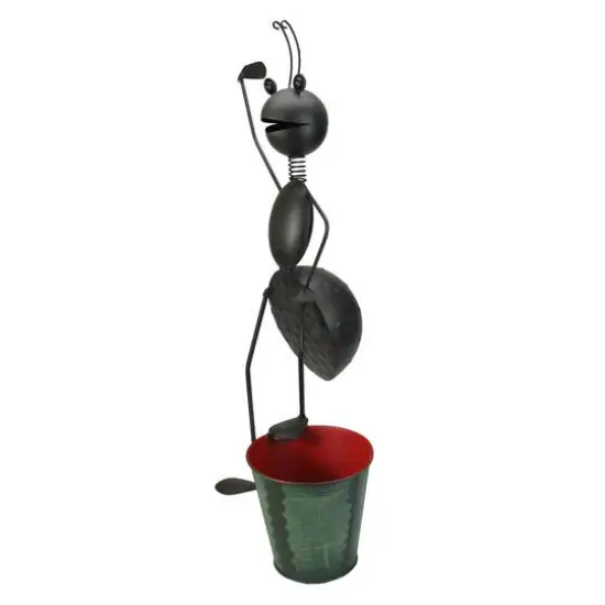 26" Brown Standing Garden Ant Spring Outdoor Planter {3}