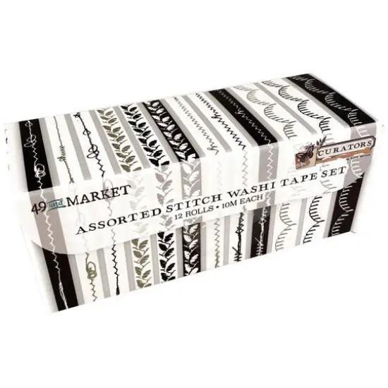 49 And Market Curators Essential Assorted Washi Tape Stitch Set {3}