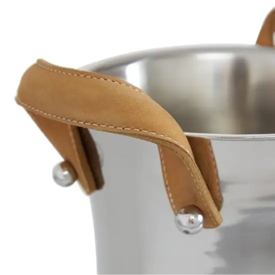 11" Stainless Steel Contemporary Wine Bucket {4}