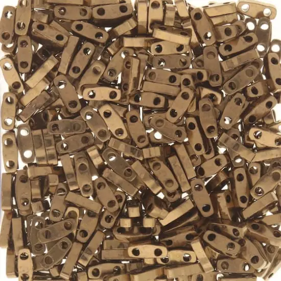 Miyuki&reg; 1.2mm Glass Quarter Tila Beads Dark Bronze {1}