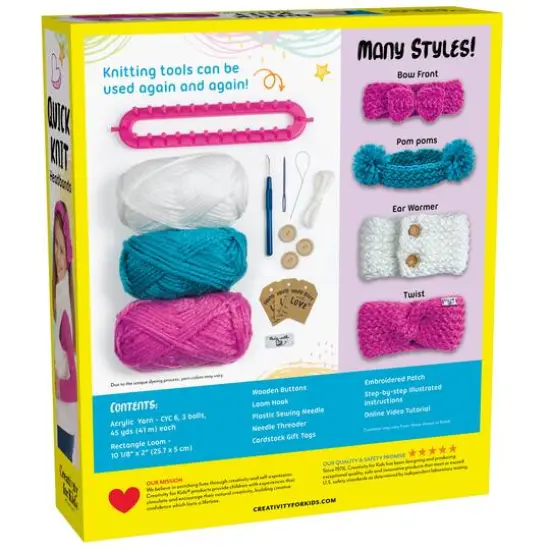 Creativity for Kids Quick Knit Headbands Kit {8}