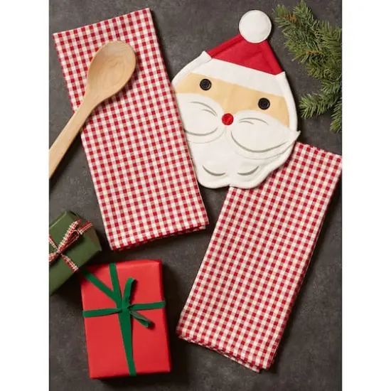 DII&reg; Jolly Santa Potholder Gift Set {11}