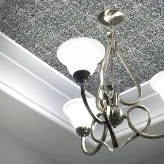 RoomMates Silver Tin Peel & Stick Tile Backsplash StickTiles&reg; {5}