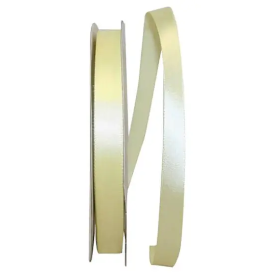 JAM Paper 5/8" x 100yd. Satin Single Face Ribbon Maize {1}