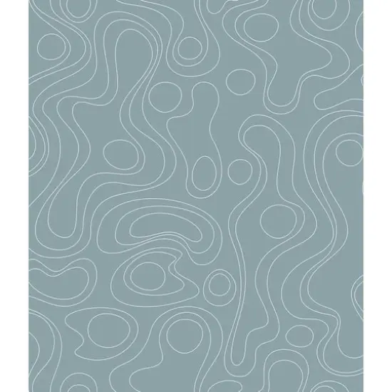 RoomMates Emily Rayna Lineation Peel & Stick Wallpaper Blue {1}