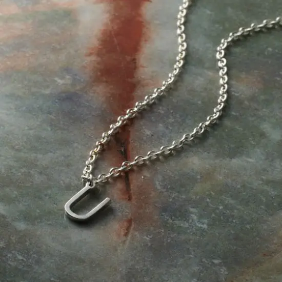 Sterling Silver Alphabet Charm by Bead Landing&trade; U {3}