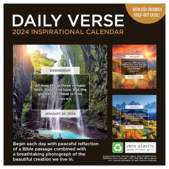 TF Publishing 2024 Daily Verse Daily Desktop Calendar {6}
